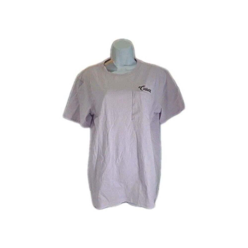 Carhartt Loose Fit Light Pink Embroidered Pocket T-Shirt Women's Size M (8-10)